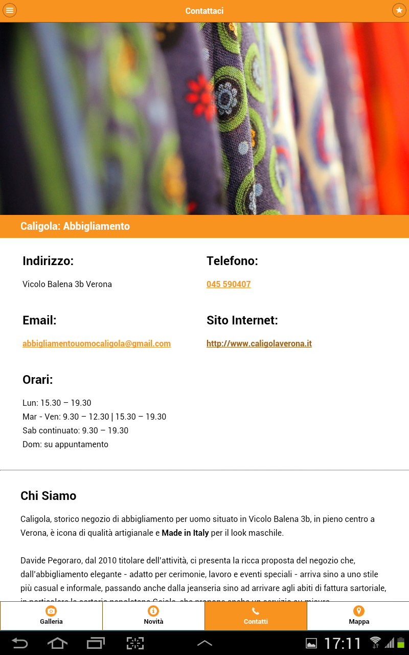 Abbigliamento – App Mobile Verona