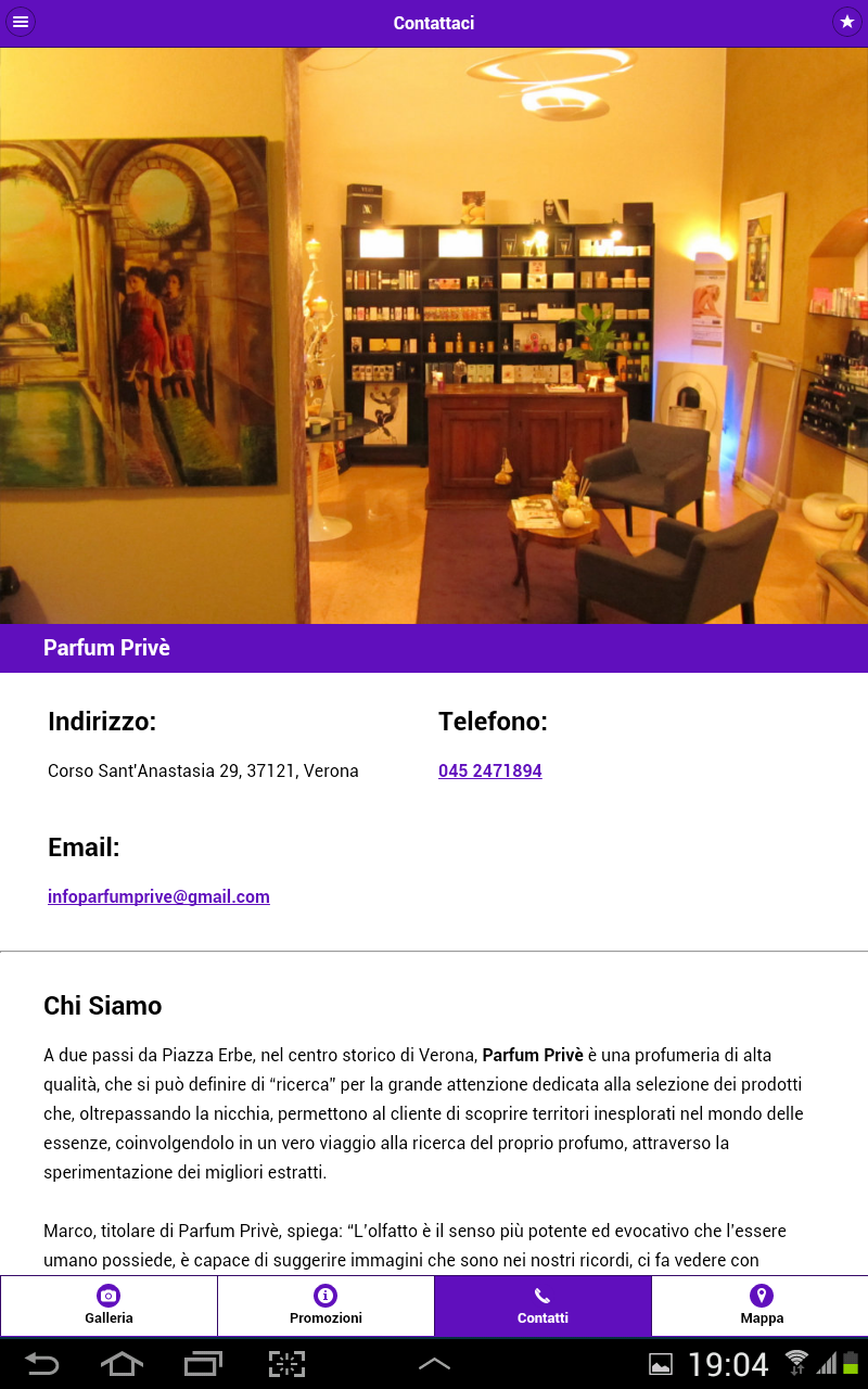 App – Profumeria Artistica Verona